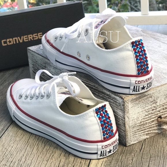 Converse&Cristal Ctas Classic Low Top White W AUTH - Picture 2 of 8